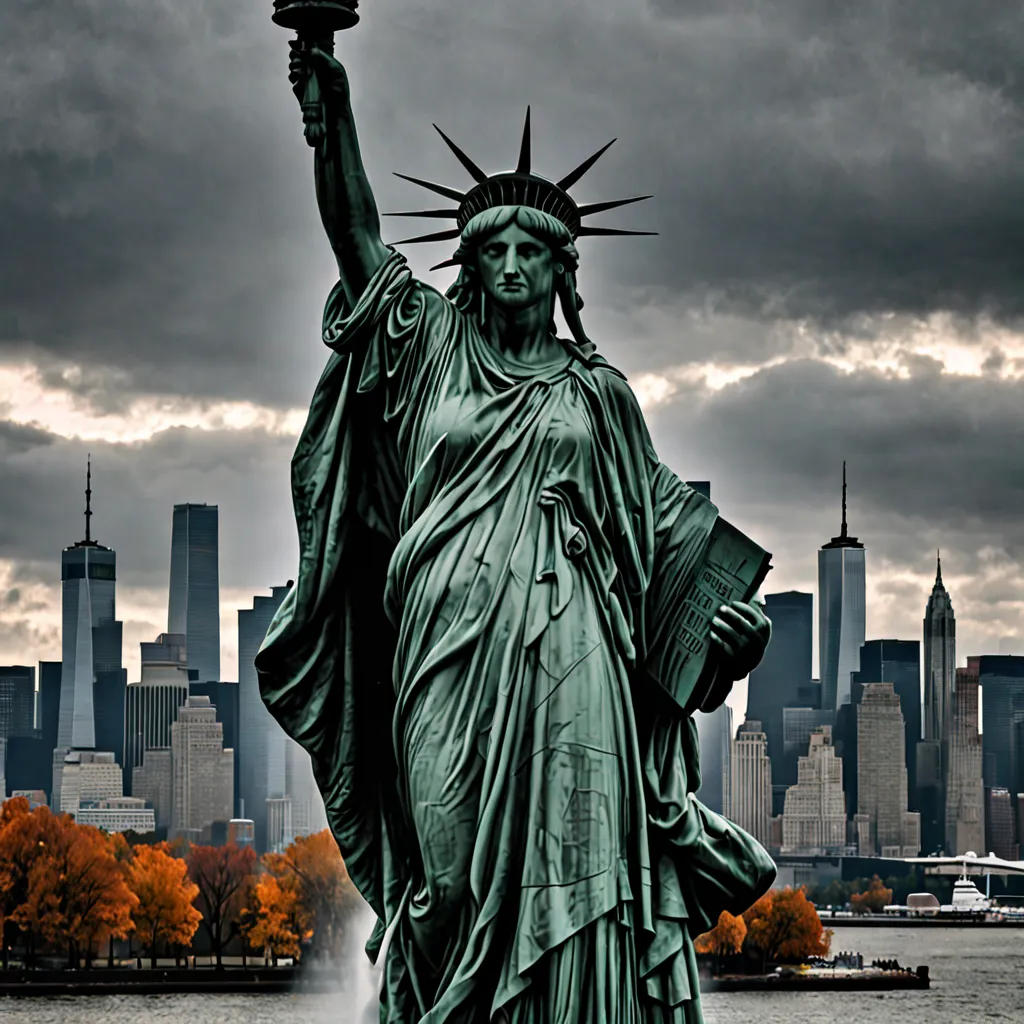 The Lady of Liberty's Grief