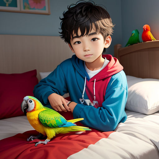 The Lazy Boy and the Chatty Parrot