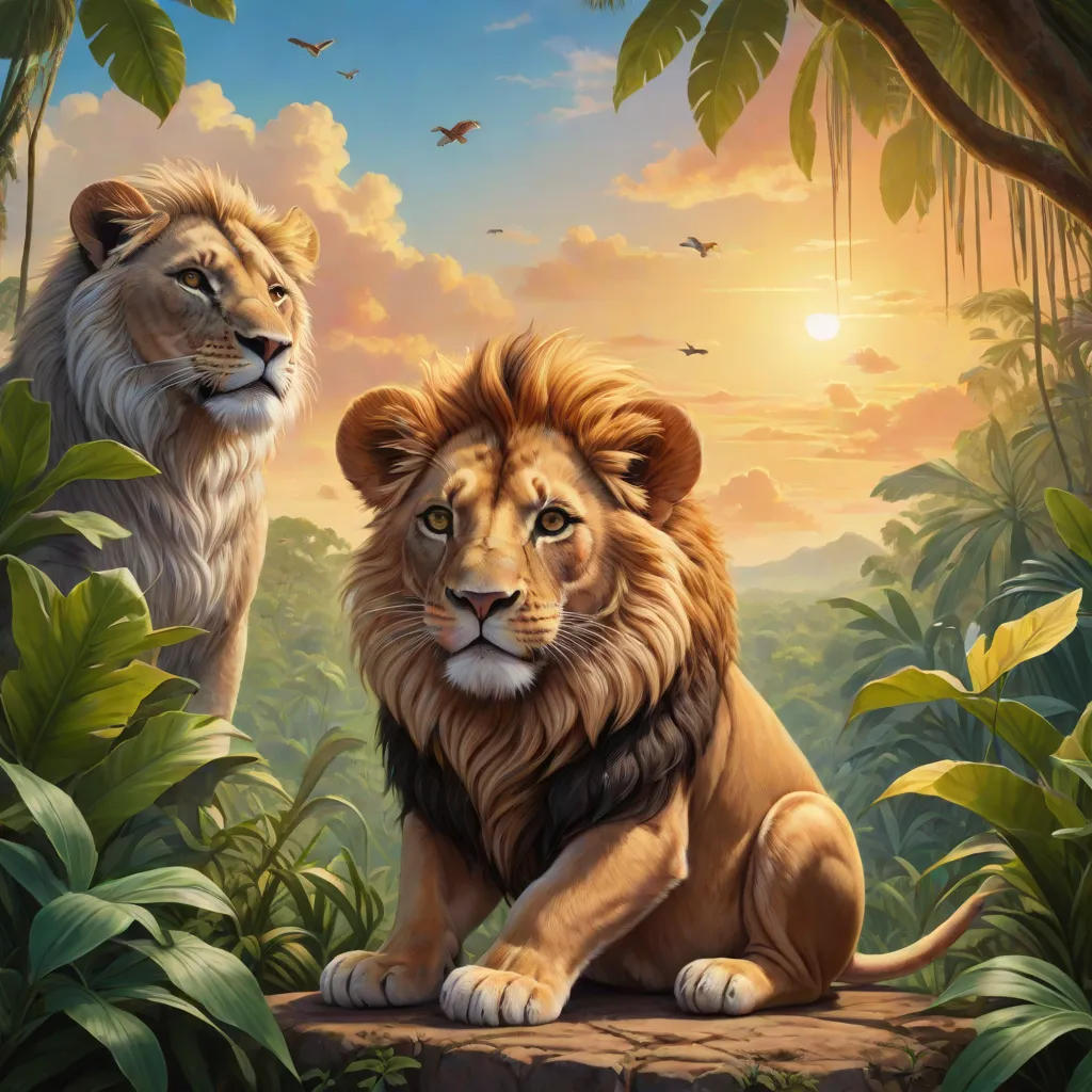 The Brave Mouse and the Lazy Lion