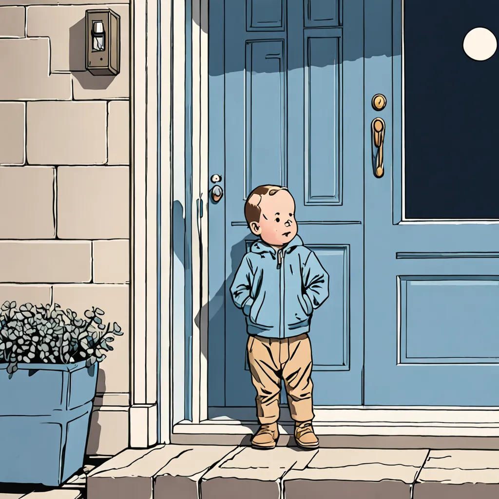 Blue Baby's Afternoon Adventure