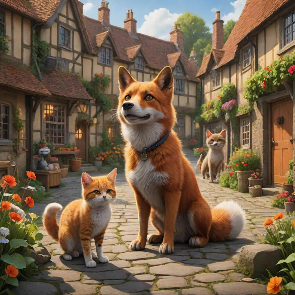 The Unlikely Alliance: A Fable of Dog and Cat