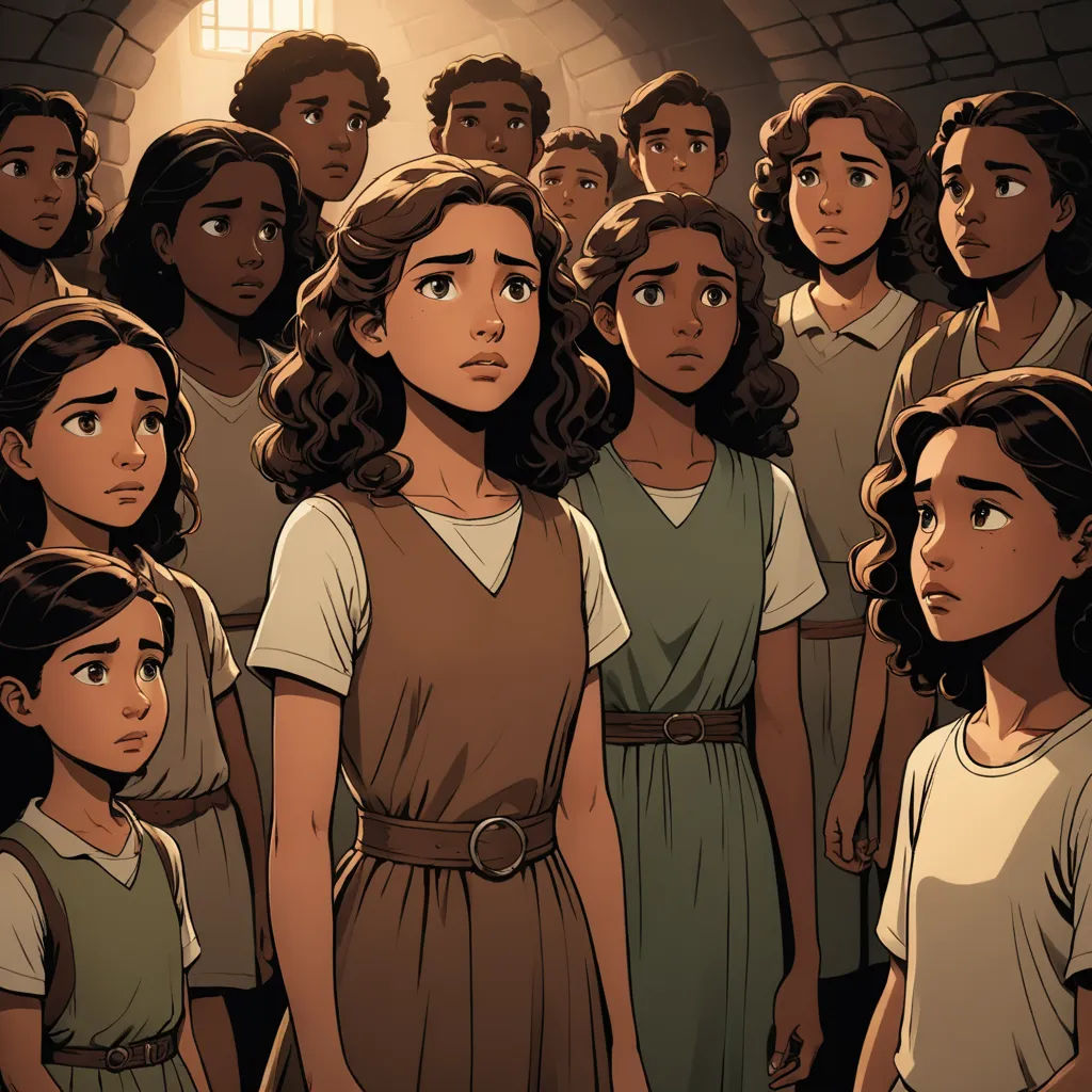 a group of people standing in a room with a light shining on them and a woman standing in front of them, harlem renaissance, a comic book panel, Asaf Hanuka, graphic novel