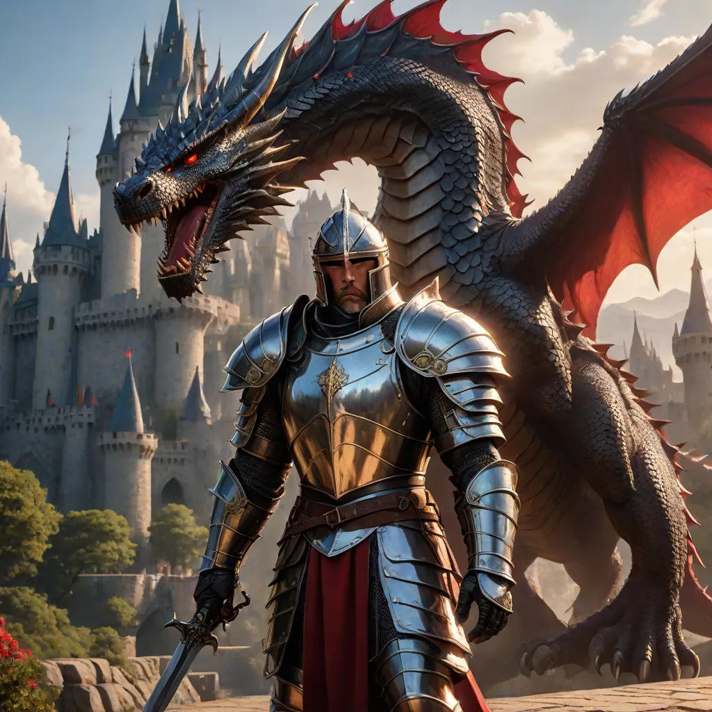 The Brave Knight and the Dragon's Heart