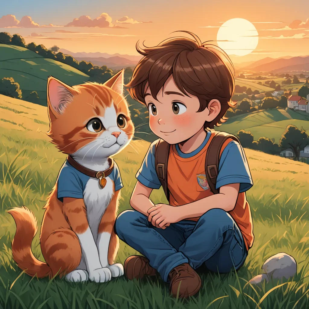 Tommy and His Trusty Cat, Whiskers