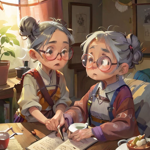 two people sitting at a table with a book and a cup of coffee in front of them, one of them is reading a book