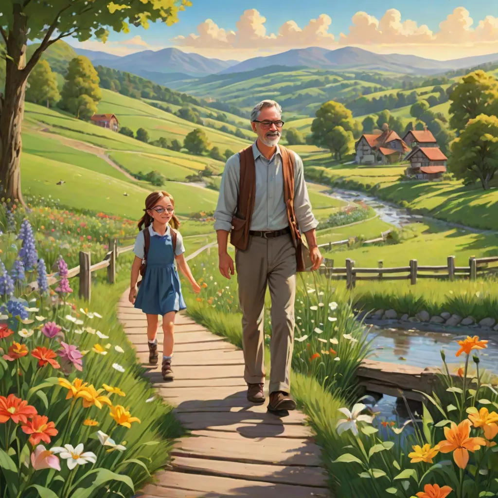 The Country Adventure of Lily and Her Dad