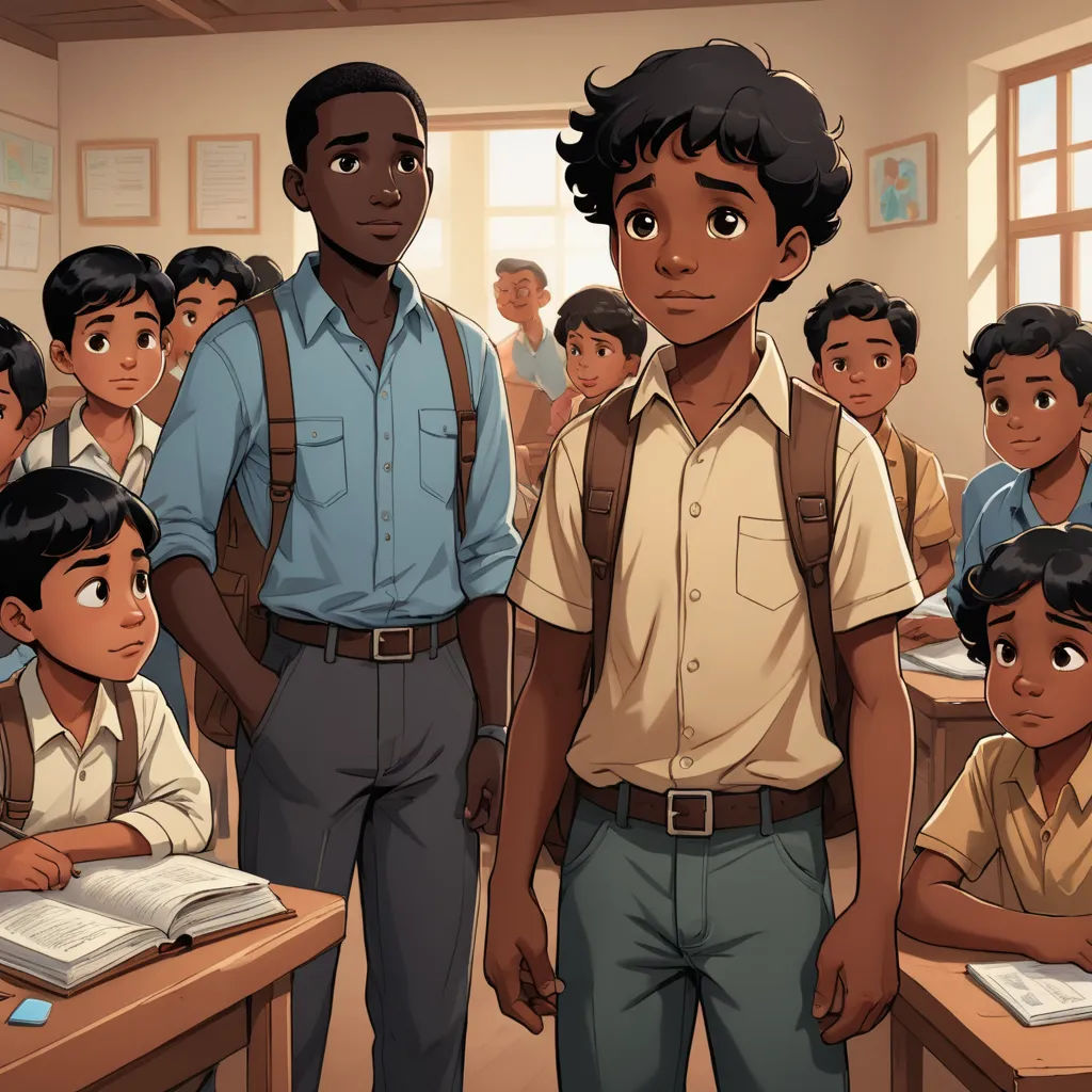 a man standing in front of a classroom full of students with a book in his hand and a book in his other hand, harlem renaissance, a storybook illustration, Adam Manyoki, official art