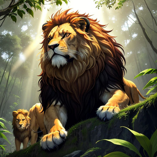 King of the jungle, a majestic lion roars with awe inspiring might AI  Generated 31586566 Stock Photo at Vecteezy