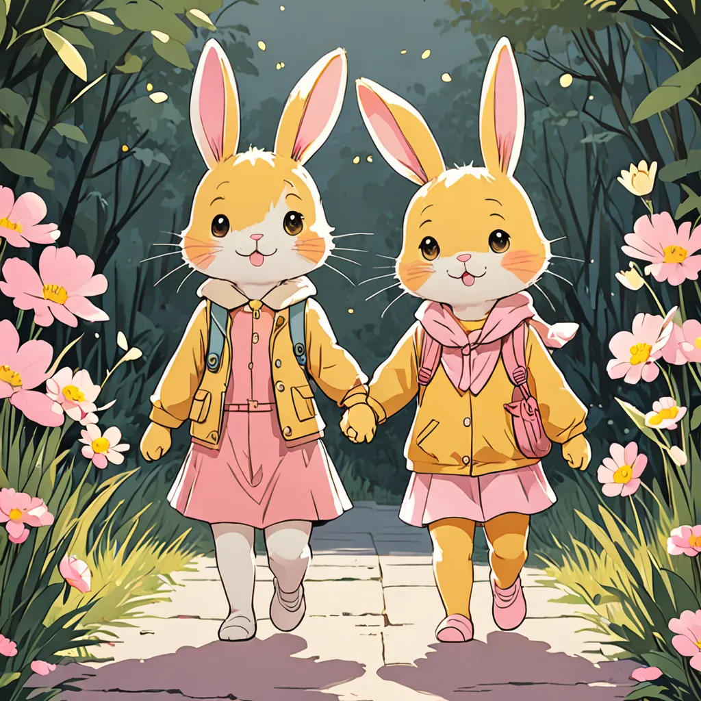 Bun and Kitty's Friendship