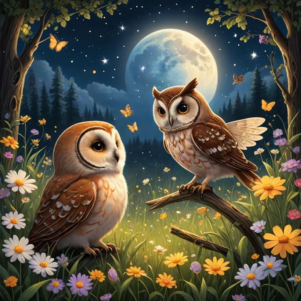 Bella and Oliver’s Moonlit Adventure