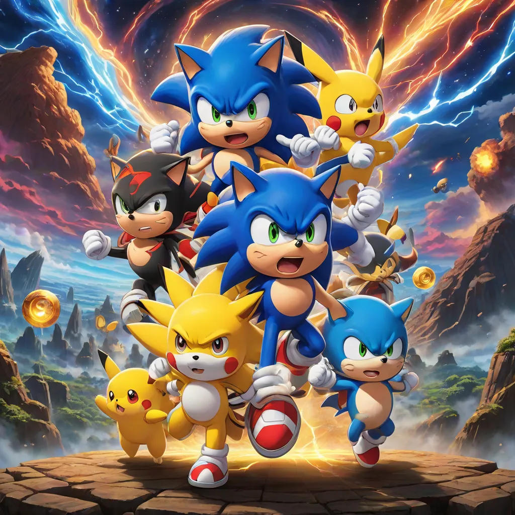 The Adventures of Sonic, Pikachu, and Doraemon