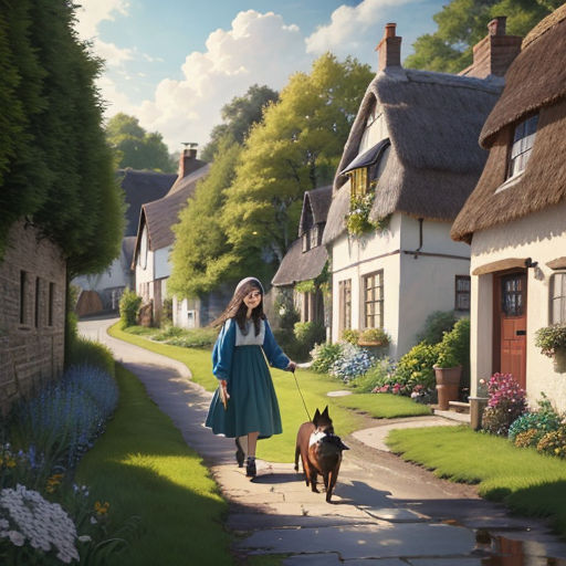 The Happy Village Girl