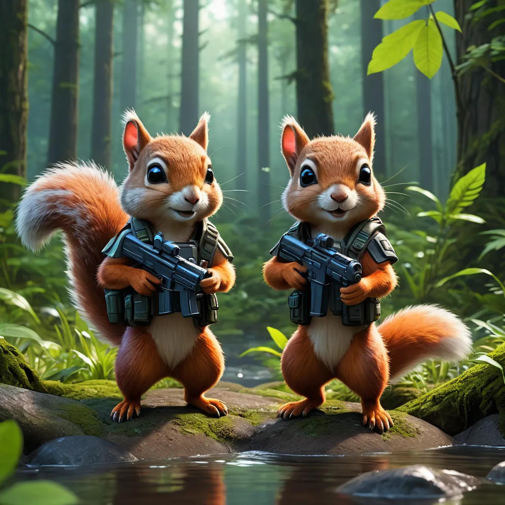 The Great Forest Water Pistol War