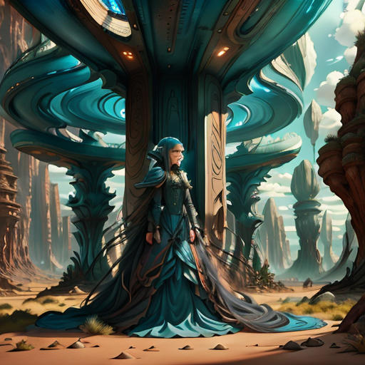 The Blue-Haired Girl from Ostor