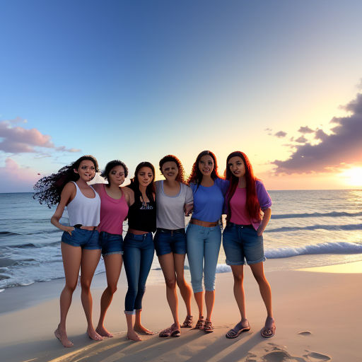 Sunset at the Nudist Beach Story