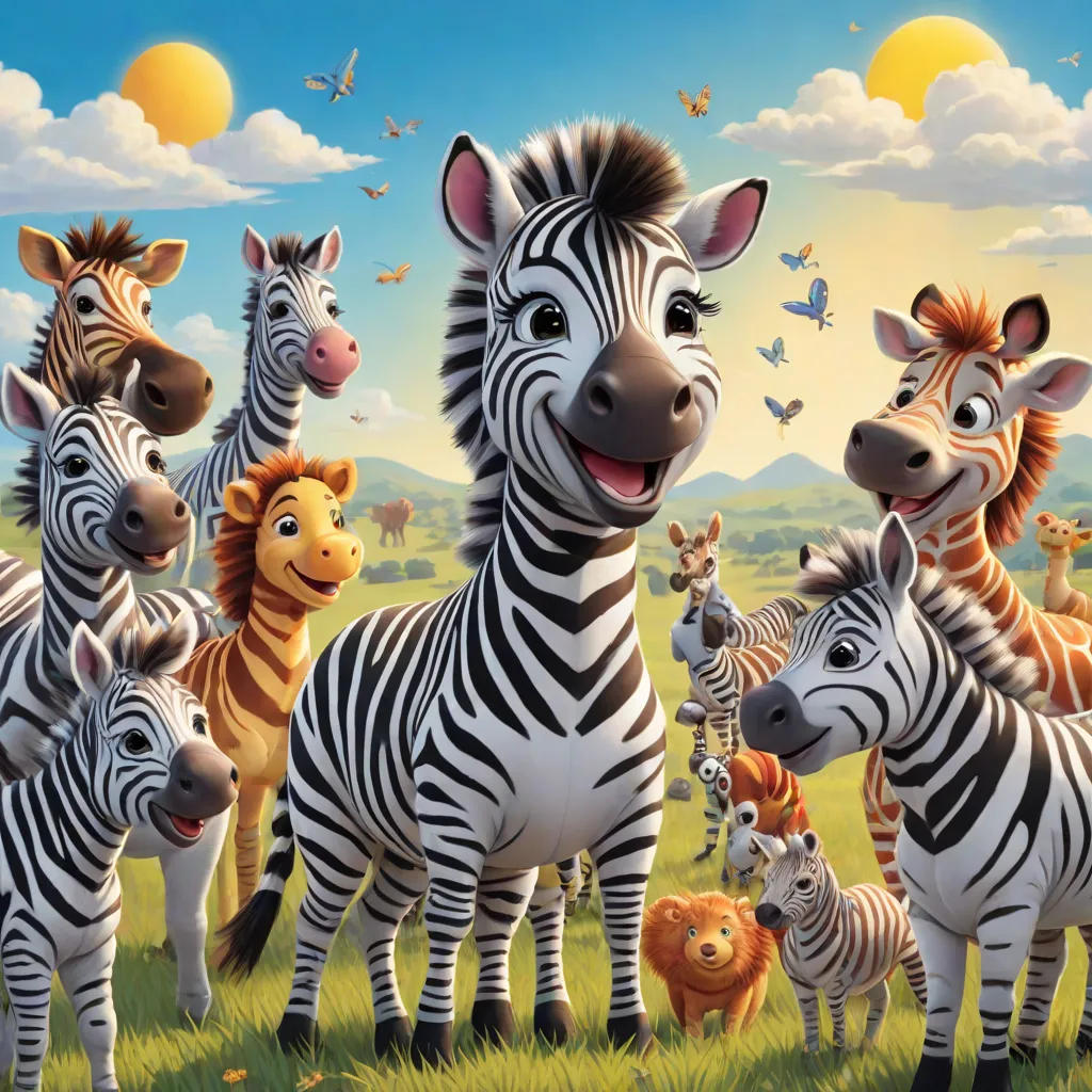 Zukie the Adventurous Zebra Makes New Friends