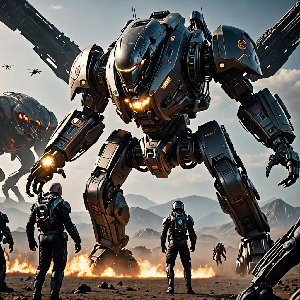 Mech Joe Biden vs Alien Invaders