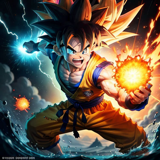 The Battle of Goku and the Spongebobs