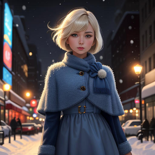The Blue Snow Dress
