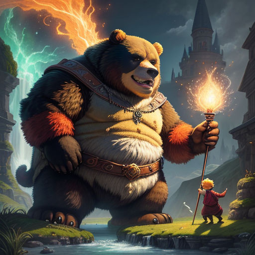 The Mighty King and his Fearless Bear