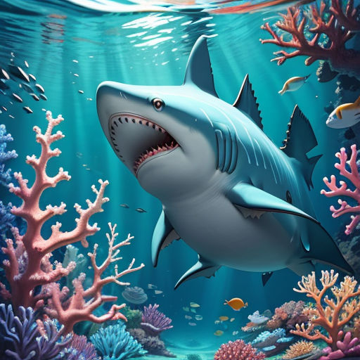 Sharky, o Tubarão Azul