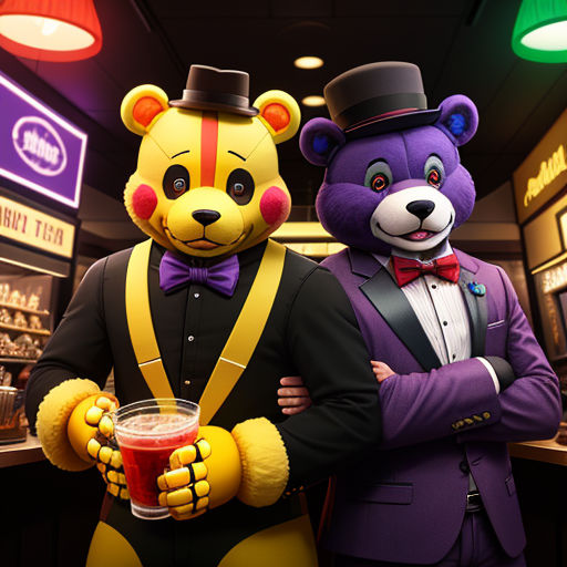 Give you animatronics in fredbear and friends family dinner by