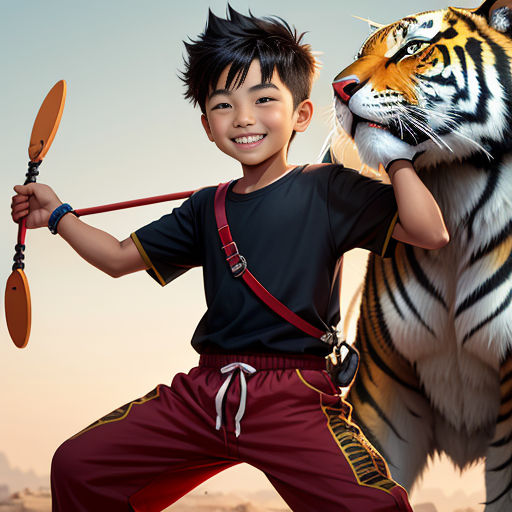 The Tricky Tiger and the Witty Boy