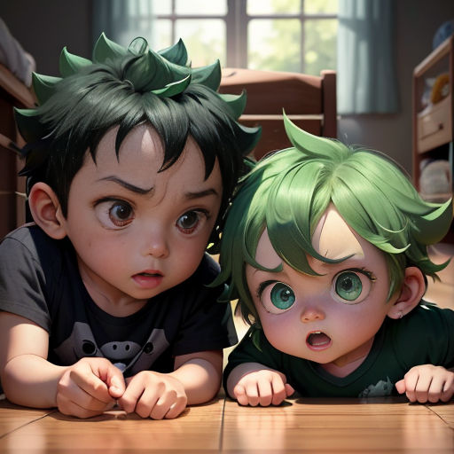 The Duel of Toddler Deku and Toddler Villain Deku