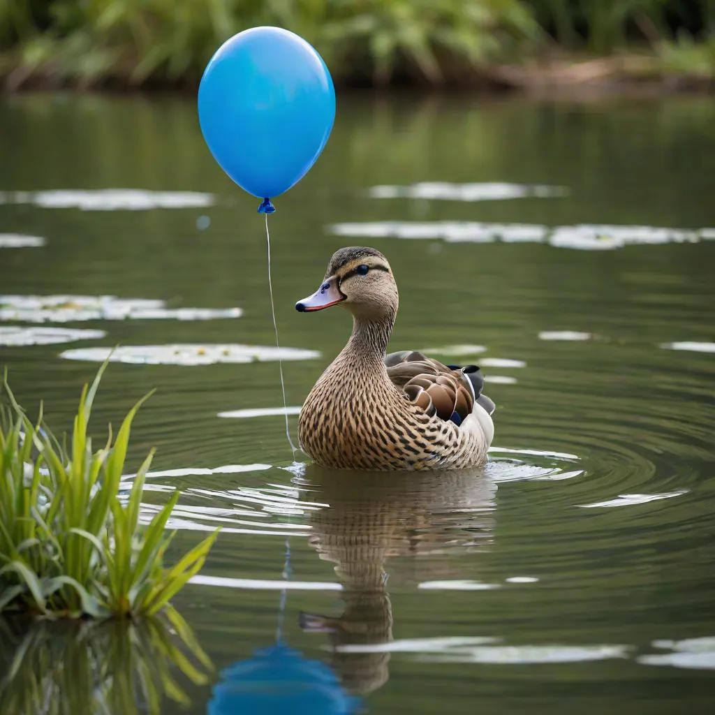 The Adventures of the Little Duck and Her Blue Balloon