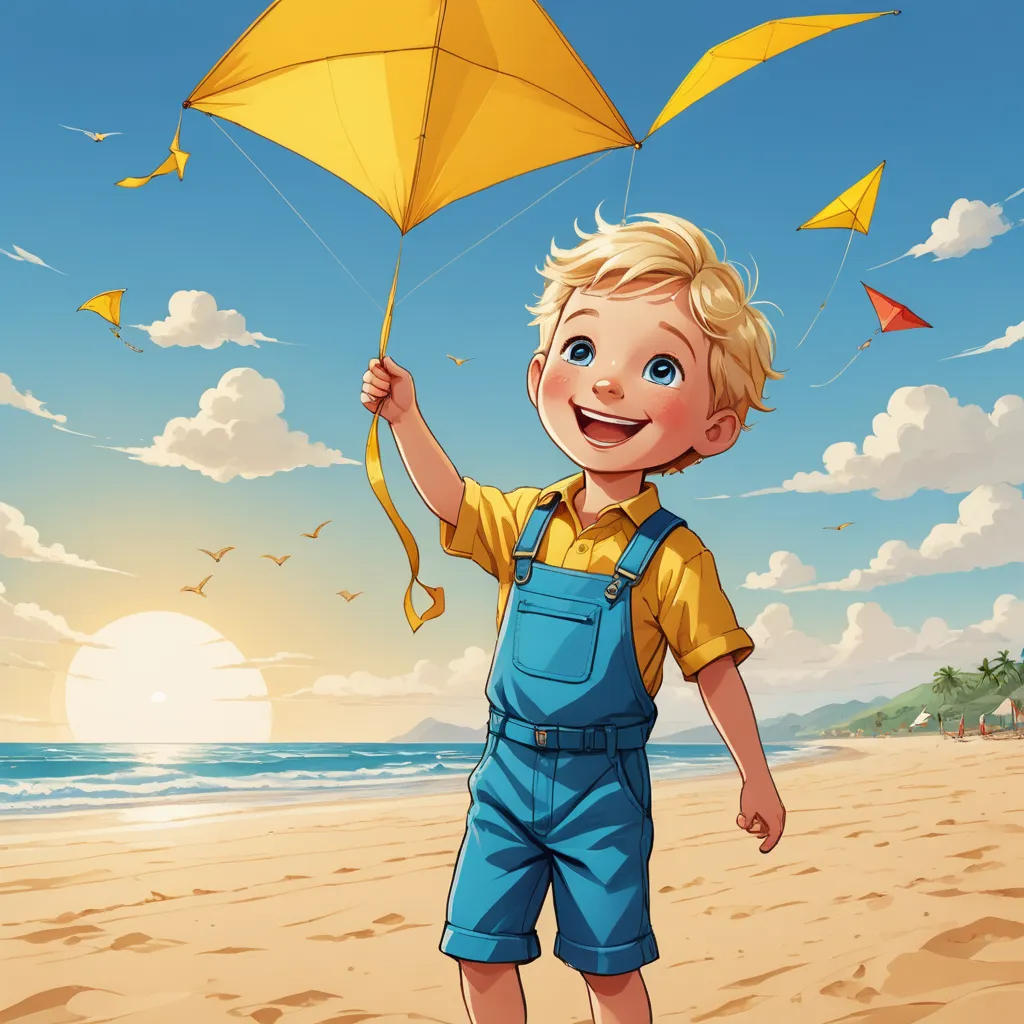 The Boy with the Yellow Smiling Kite