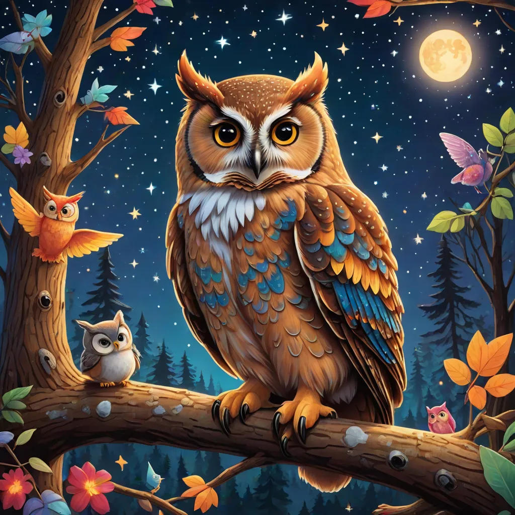 Cassie the Wise Owl of Whimsical Forest