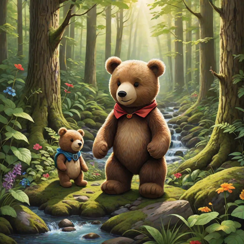 Teddy Bear and His Son