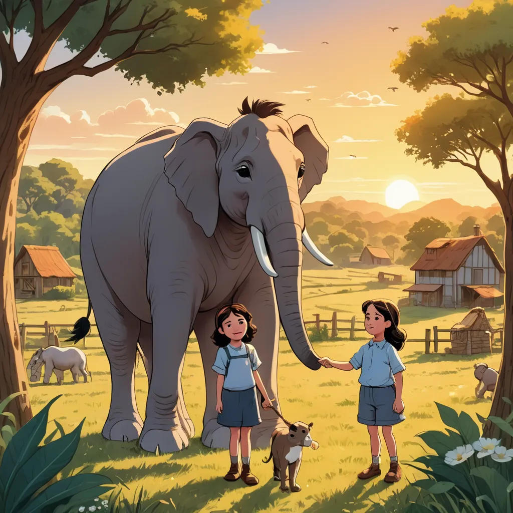 The Little Girl and her Farmyard Friends