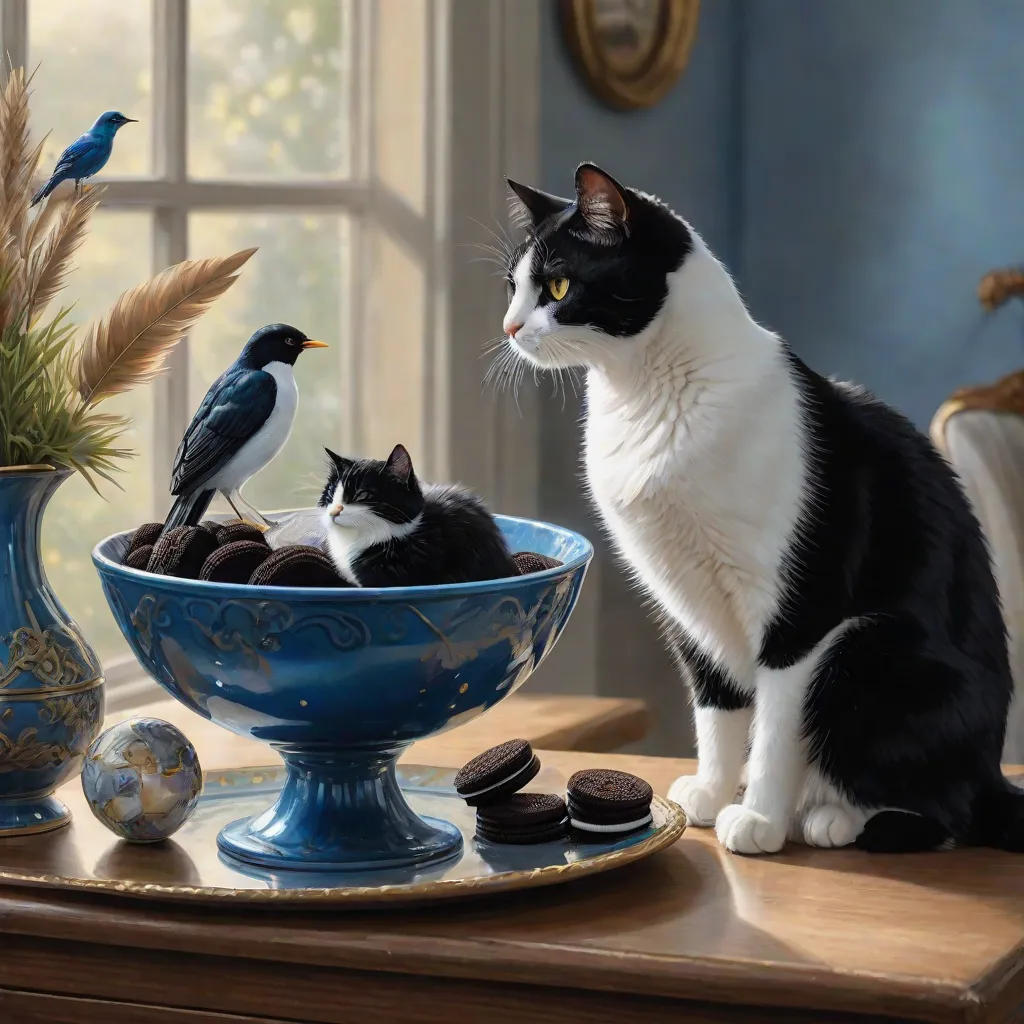 Oreo and the Feathered Friend