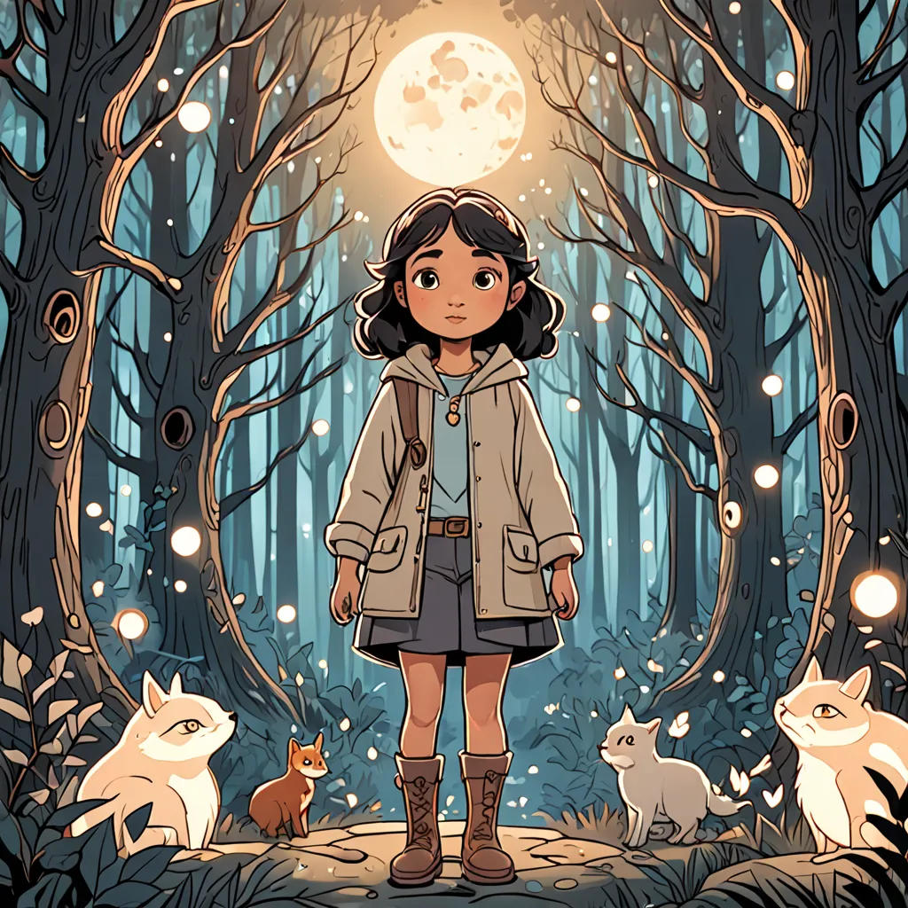 The Magical Adventure of Luna and the Enchanted Forest
