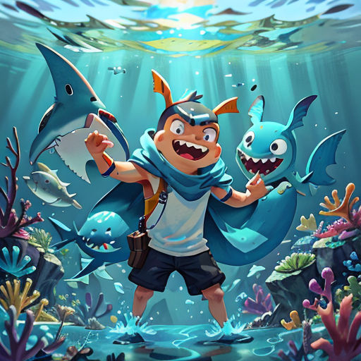 Sharky: The Tooth-Brushing Shark Superhero