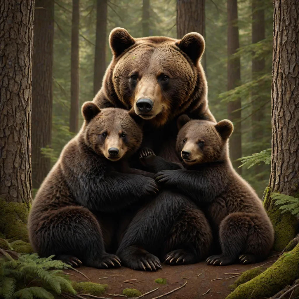 Mama Bear's Love: A Story of Heartfelt Hugs