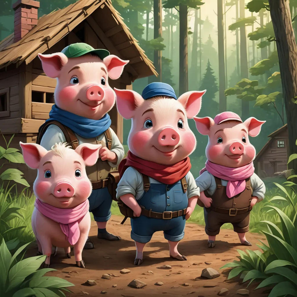 The Three Stubborn Pigs