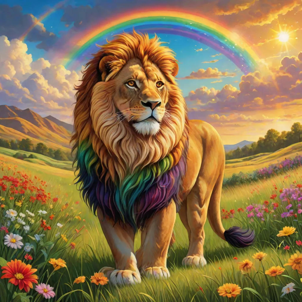 Leo the Lion and His Terrific Rainbow Tail