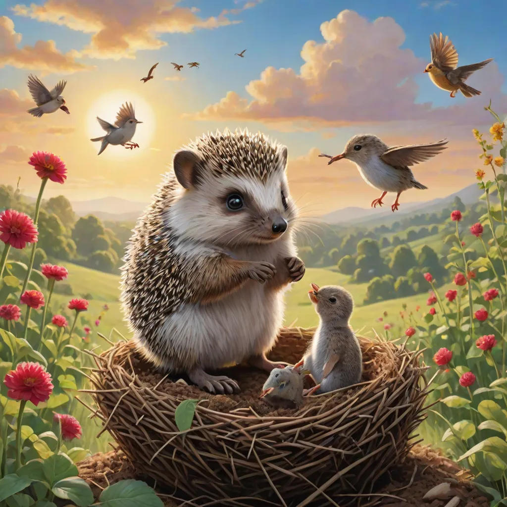 The Helpful Hedgehog and the Kindhearted Rabbit