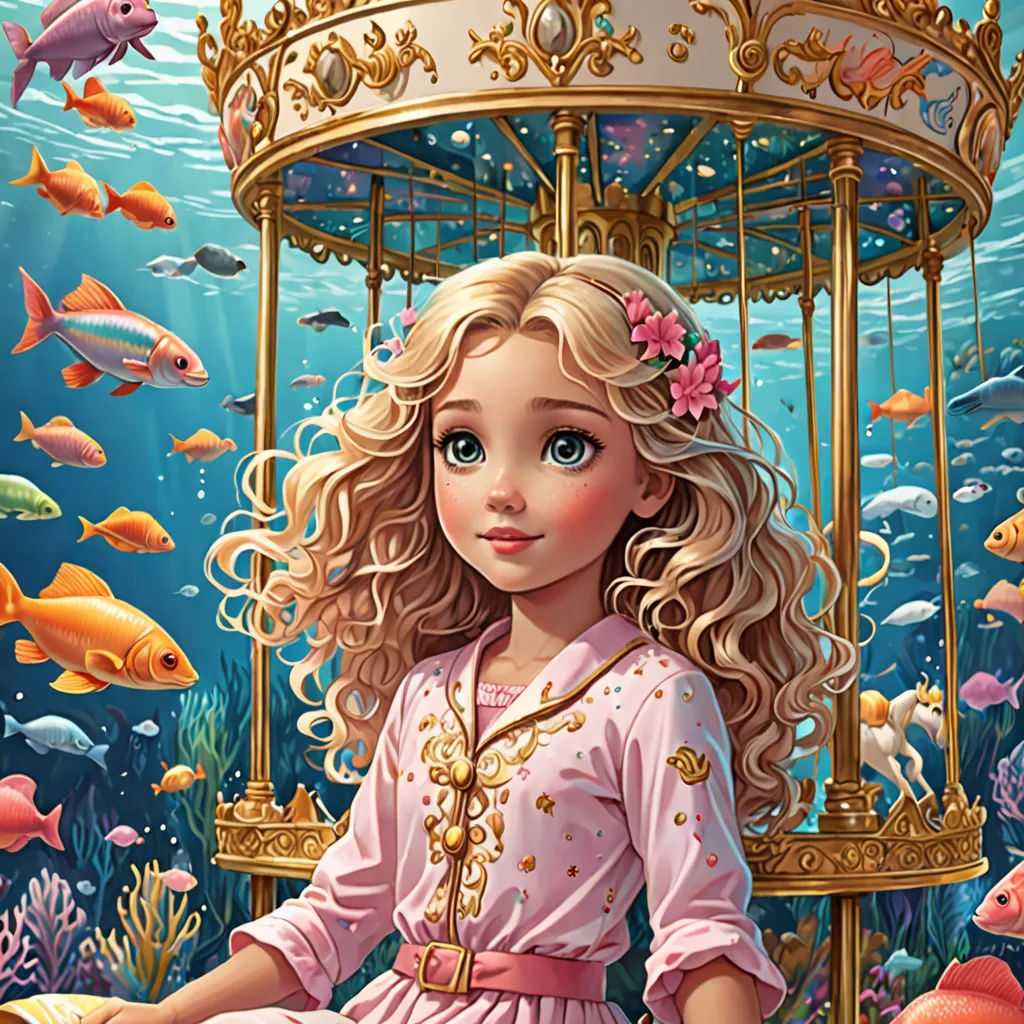 a painting of a girl in a pink dress sitting on a chair in front of a birdcage, a storybook illustration, highly detailed digital painting, pop surrealism, Alice Prin
