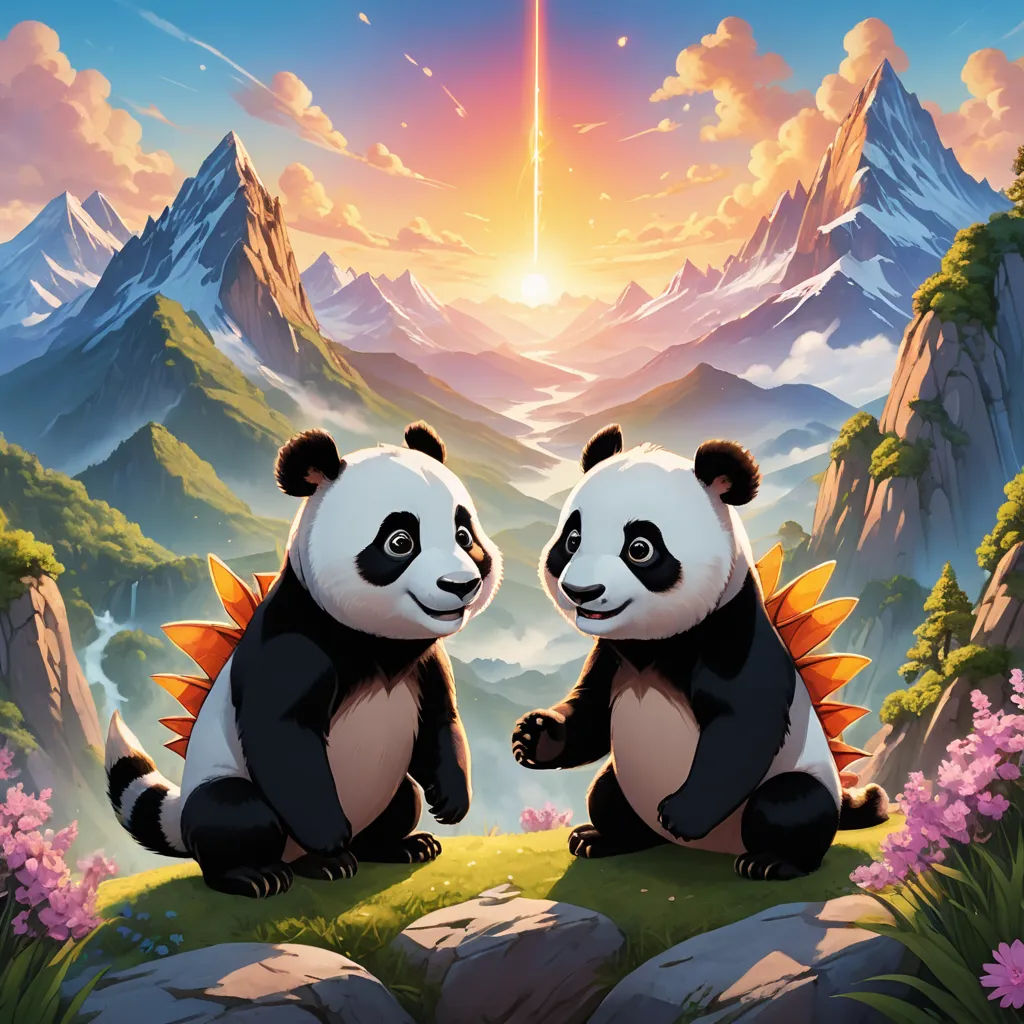 Dragon and Panda's Friendship Adventure