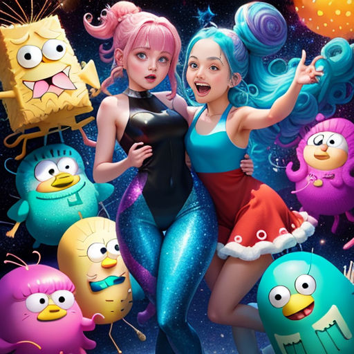 a cartoon character with a bunch of other characters in the background of a poster for the simpsons movie, the simpsons