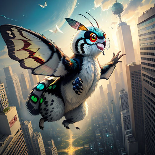 Blacklight Goodness - Imago Mothra by AlmightyRayzilla -- Fur Affinity  [dot] net