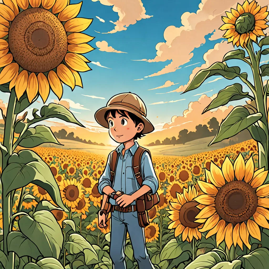 Milo's Quest for the Legendary Sunflower