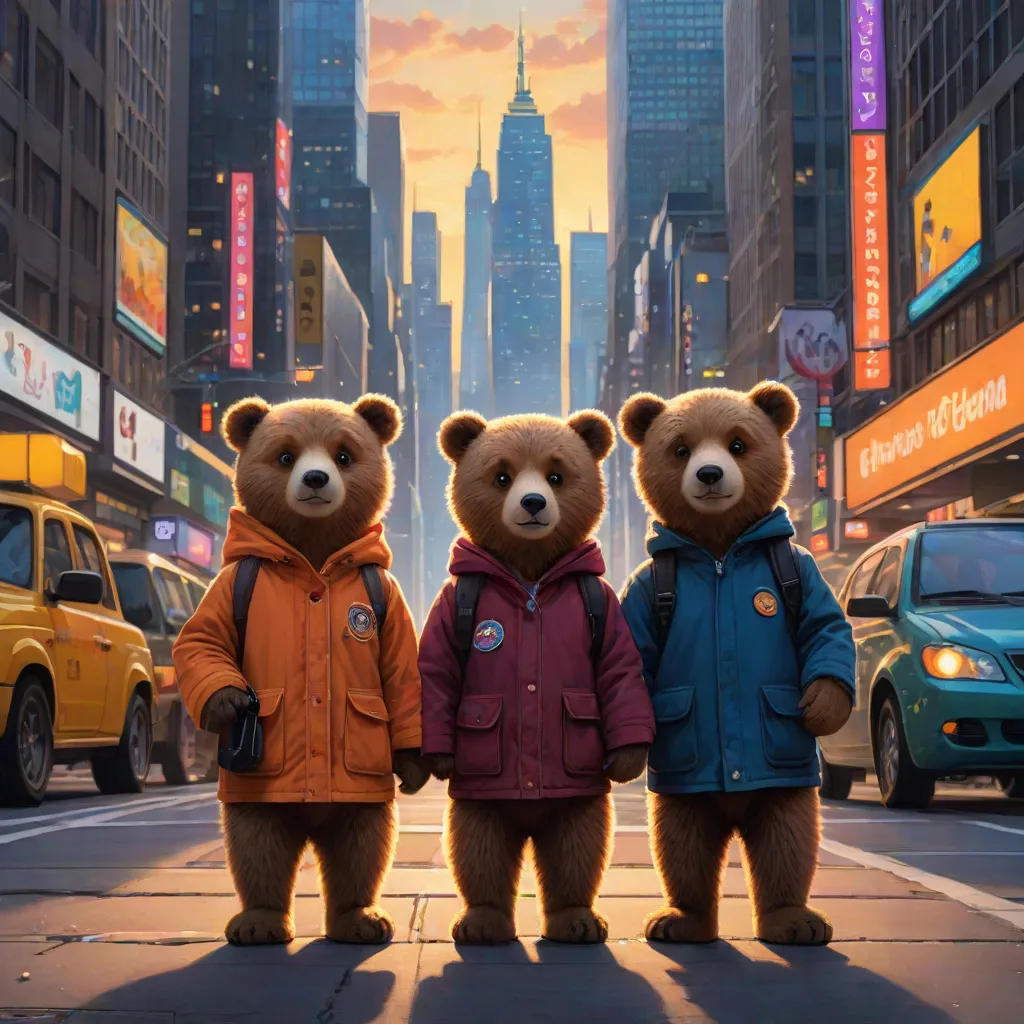 Two Little Bears in the Big City