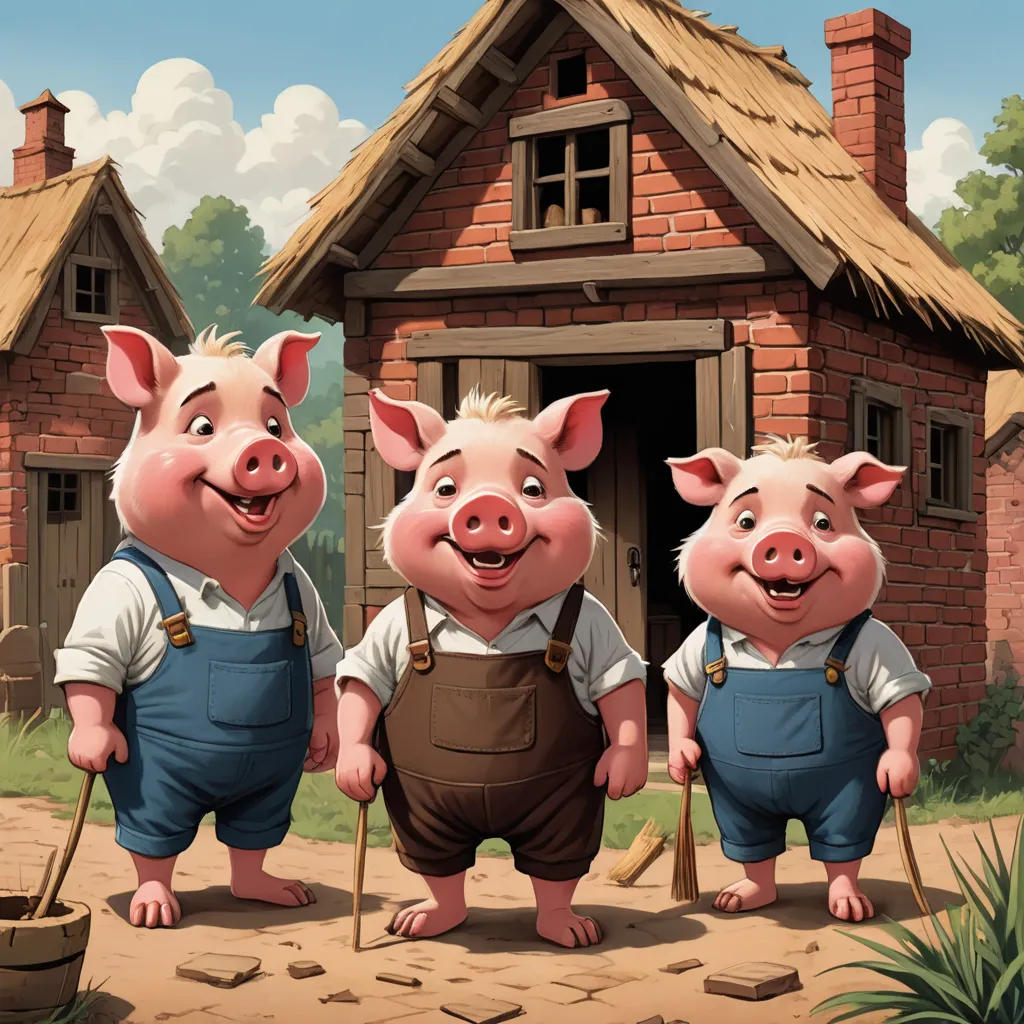 The Three Little Pigs and the Big Bad Wolf