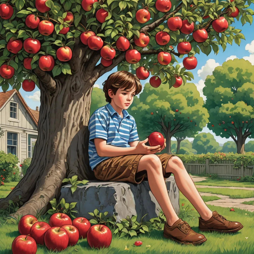 The Lazy Boy and the Magical Apple Tree
