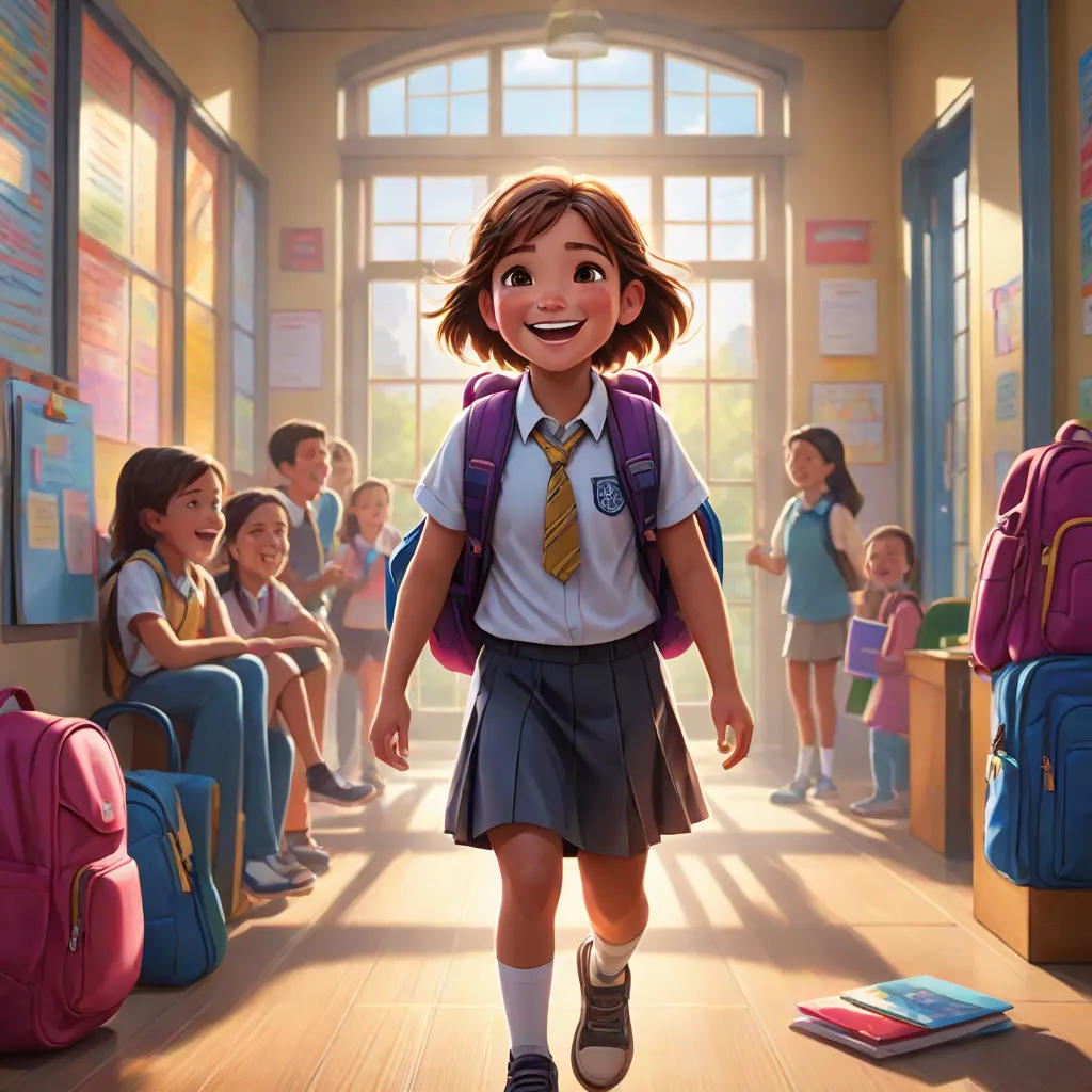 Ellie's First Day of Kindergarten