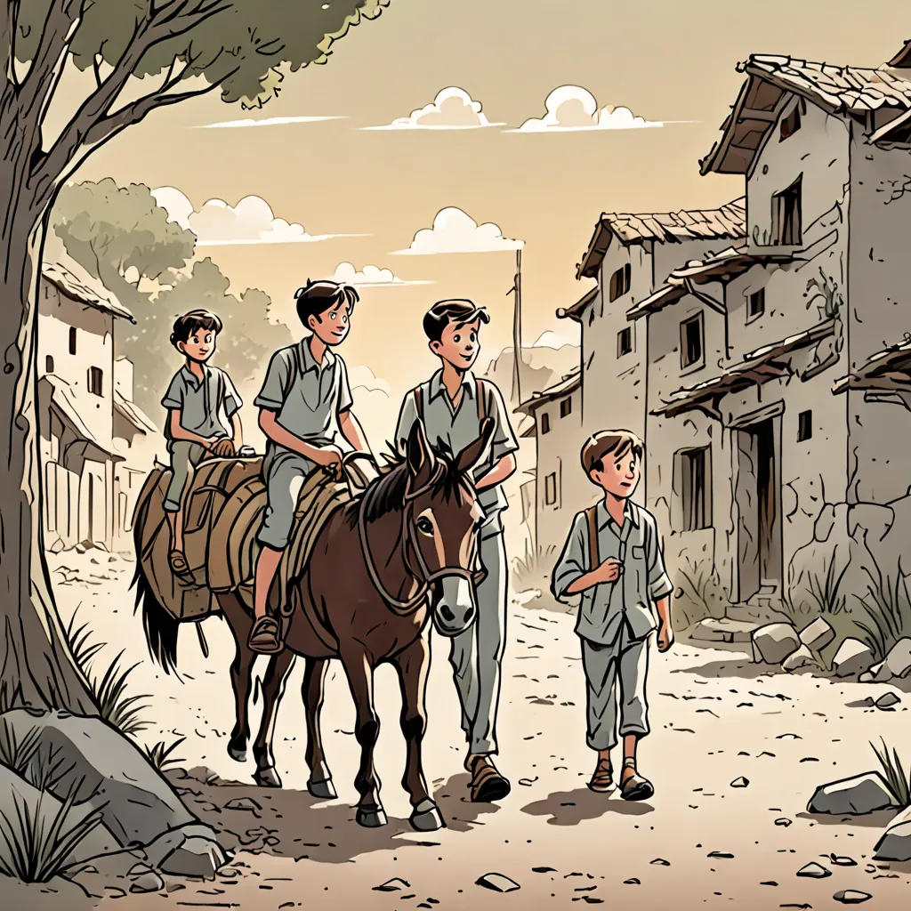 The Farmer's Sons and the Donkey